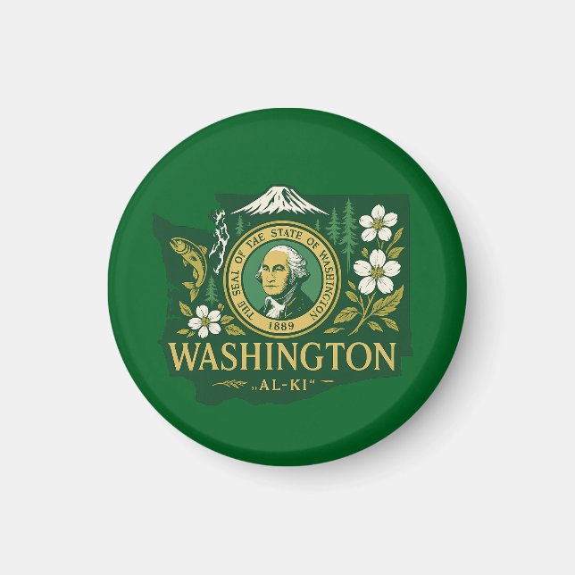Imã Orgulho estatal de Washington (Frente)