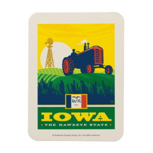 Ímã Orgulho Estatal   Iowa