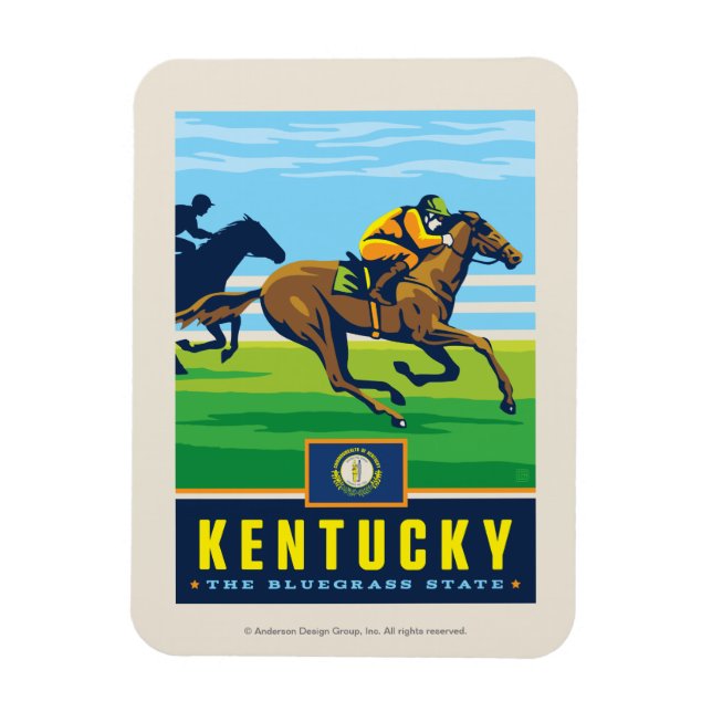 Ímã Orgulho Estatal | Kentucky (Vertical)