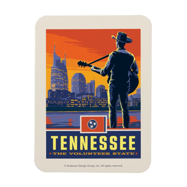 Ímã Orgulho Estatal | Tennessee (Vertical)