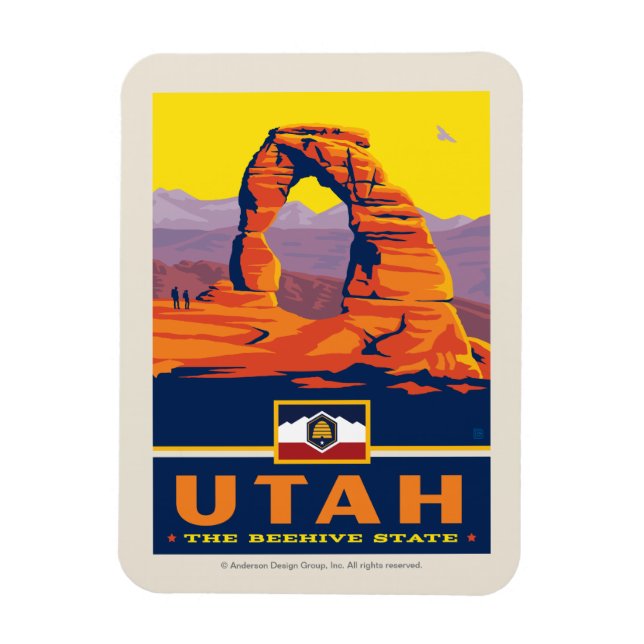 Ímã Orgulho Estatal | Utah (Vertical)