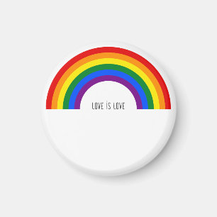 Imã Orgulho Gay Arco-íris. O amor é amor.