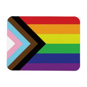 Ímã orgulho gay Arco-Íris Sinalizador Progressivo LGB