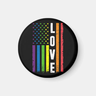 Imã Orgulho gay Homens Presentes Mulheres LGBT Bandeir
