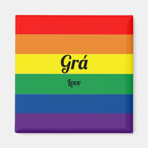 Imã Orgulho gay irlandês Colorido Flag Magnet