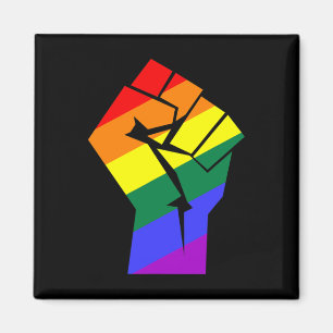 Imã Orgulho gay Lgbtq Indicador Arco-Íris Resiste À Ga