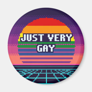 Imã Orgulho Gay Muito Pixel Magnet