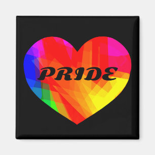 Imã orgulho gay Rainbow Heart