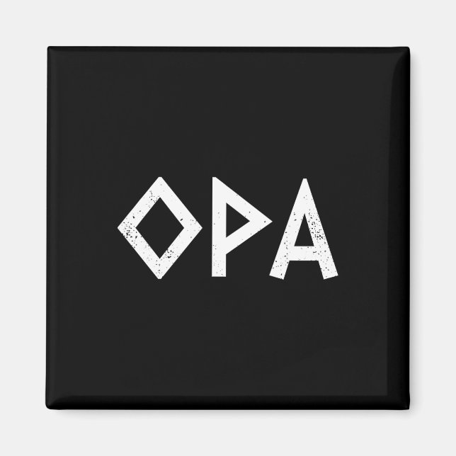 Imã Orgulho Grego Antigo Opa Bandeira Grego Funny Par  (Frente)