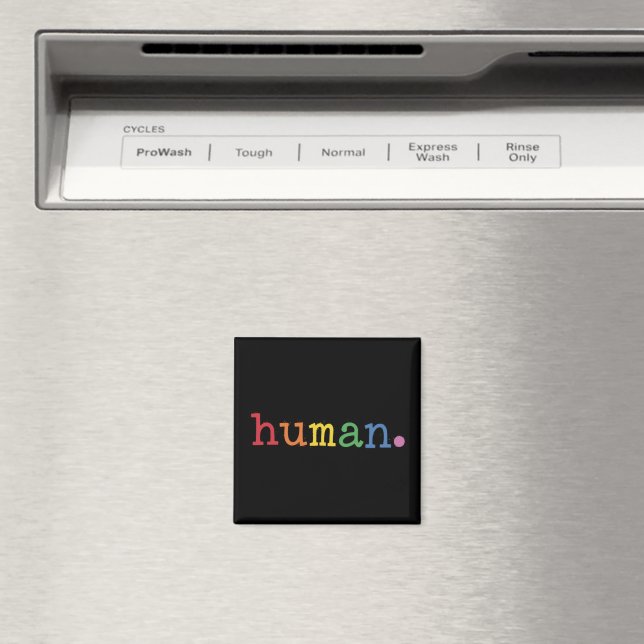 Imã Orgulho Humano LGBT Arco-íris Igualdade LGBTQ (In Situ (Dishwasher))