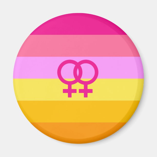 Imã Orgulho Lesbiano Dawn WLW (Frente)