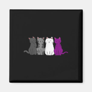 Imã Orgulho Lgbt Gato Animal Ace Bandeira Auality Demi