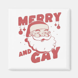 Imã Orgulho LGBTQ de Natal Engraçado e feliz