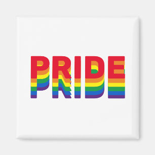 Imã Orgulho lgbtq lgbtq gay arco-íris cores retro