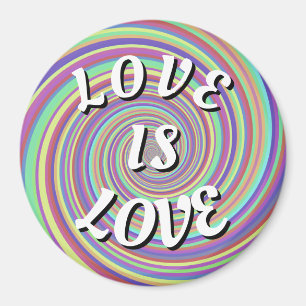 Imã Orgulho Love Is Love Ímã