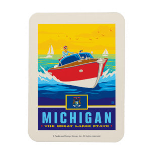 Ímã Orgulho Michigan do estado