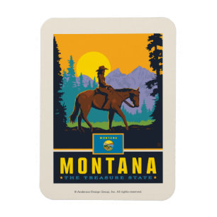 Ímã Orgulho Montana do estado