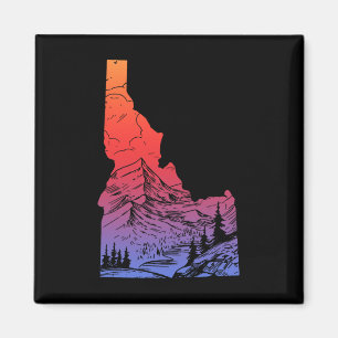 Imã Orgulho Montanhas Idaho Mapa do Estado Caminhada A
