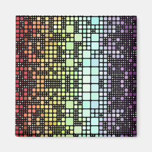 Imã Orgulho Neurogênico de Groovy Geométrico