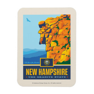 Ímã Orgulho New Hampshire do estado