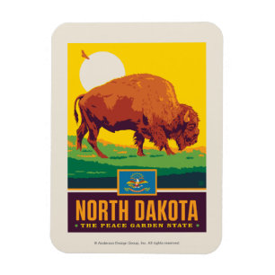 Ímã Orgulho North Dakota do estado