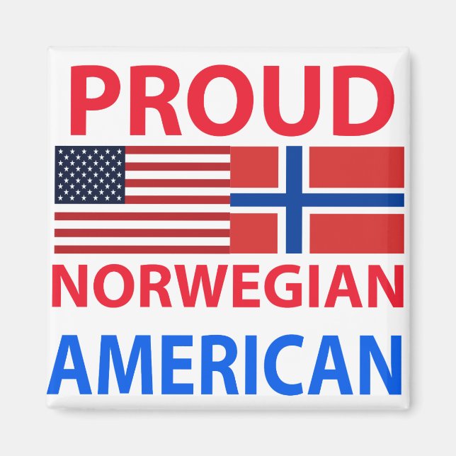 Imã Orgulho norueguês americano (Frente)