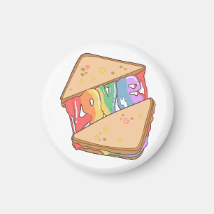 Imã Orgulho. O amor é o amor. Amor bonito. Gay arco-ír