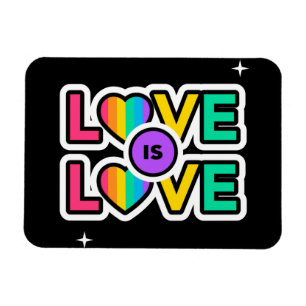 Ímã Orgulho. O amor é o amor. Gay Arco-íris