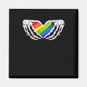 Imã Orgulho - Orgulho - Mãos Esqueléticas Com Cardíaco
