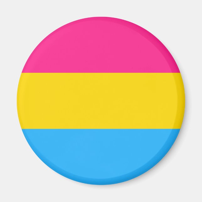 Imã Orgulho Pansexual (Bandeira Pan) (Frente)