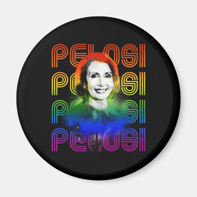 Imã Orgulho Pelosi Retro (Frente)