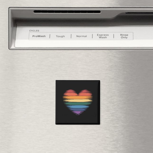 Imã Orgulho Rainbows Impressão LGBT Orgulho gay (In Situ (Dishwasher))