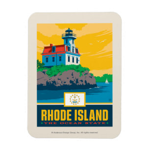 Ímã Orgulho Rhode do estado - ilha