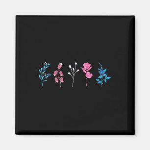 Imã Orgulho Transgênero Floral, Flor da Bandeira Trans