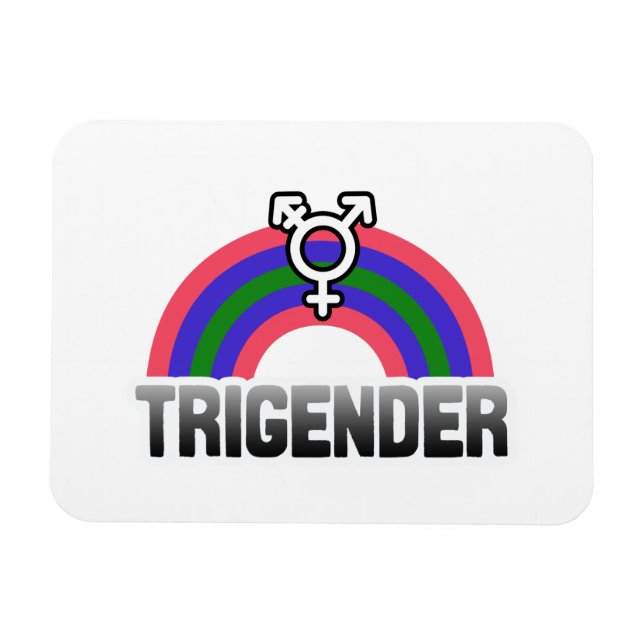 Ímã Orgulho Trigênero (Horizontal)