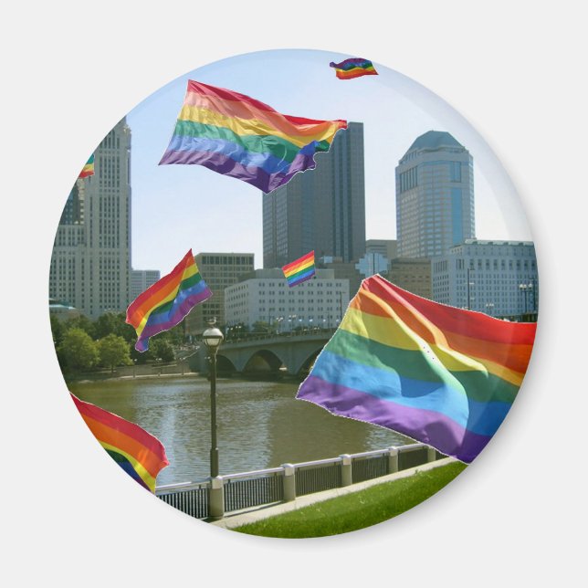 Imã Orgulho Voador Columbus (Frente)