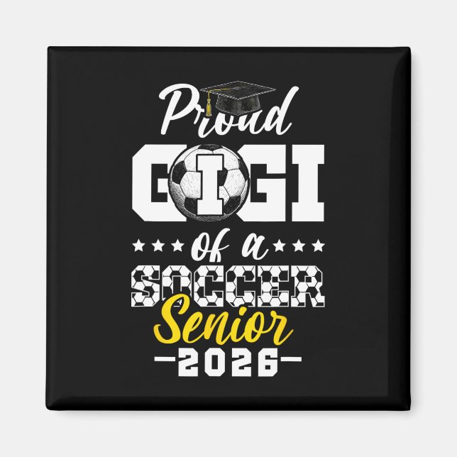 Imã Orgulhosa Gigi De Um Veterano De Futebol Presente  (Frente)