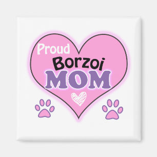 Imã Orgulhosa mãe Borzoi