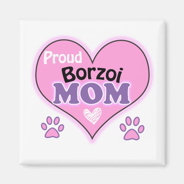 Imã Orgulhosa mãe Borzoi (Frente)