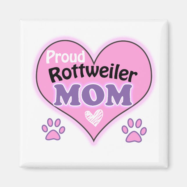 Imã Orgulhosa mãe Rottweiler (Frente)