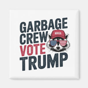 Imã Orgulhosa Tripulação de Lixo MAGA Votação de Trump