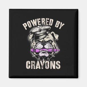 Imã Orgulhosamente Capacitado Por Crayons Bulldog Ofic