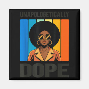 Imã Orgulhosamente Mulher Afro Retro Orgulho Negro