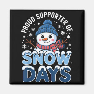 Imã Orgulhoso Apoiador Dias de Neve Boneco de Neve Ama