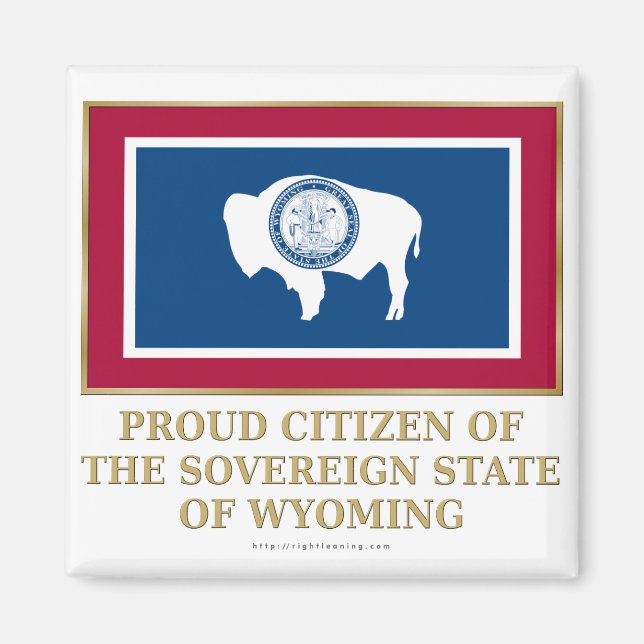 Imã Orgulhoso cidadão do Wyoming (Frente)