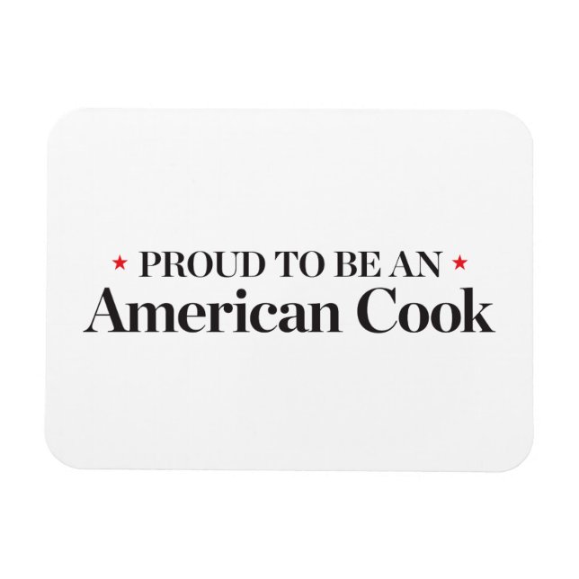 Ímã Orgulhoso de ser cozinheiro americano (Horizontal)