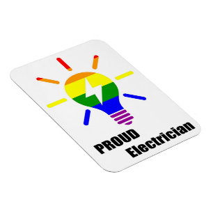 Ímã orgulhoso do eletricista