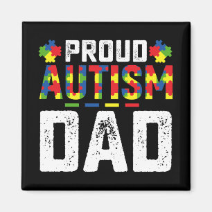 Imã Orgulhoso Pai Autista Conscientização Família Auti