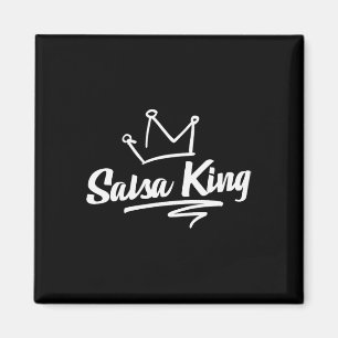 Imã Orgulhoso Salsa Dance King Gift Para Salsa Lover M