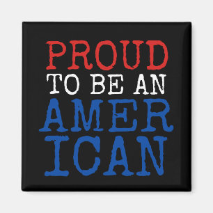 Imã Orgulhoso ser um americano em branco e azul